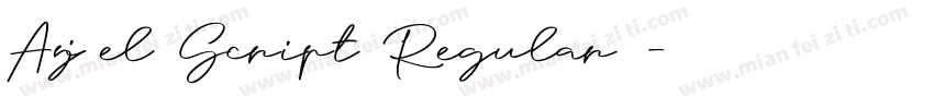 Anjel Script Regular字体转换